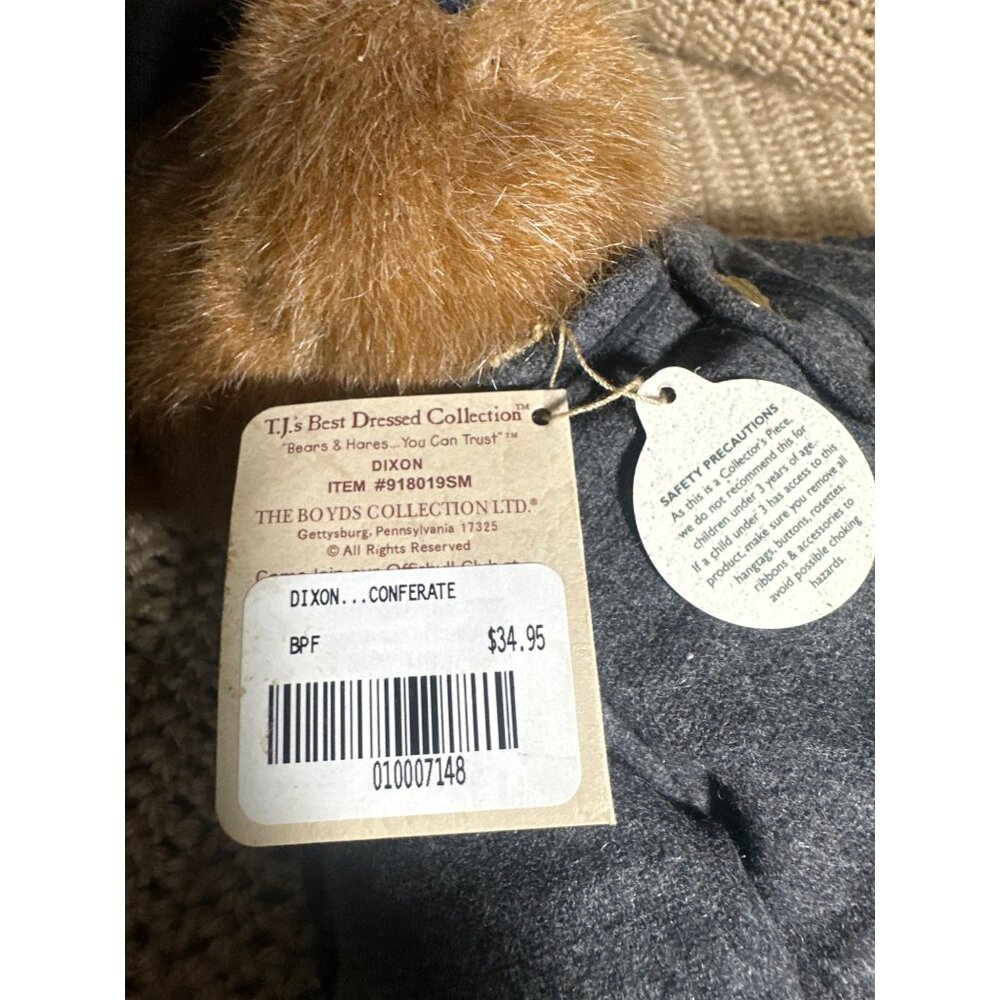 Boyds Bears TJs Best Dressed Collection Dixon Union Soldier Bear Civil War 14" - Picture 6 of 8